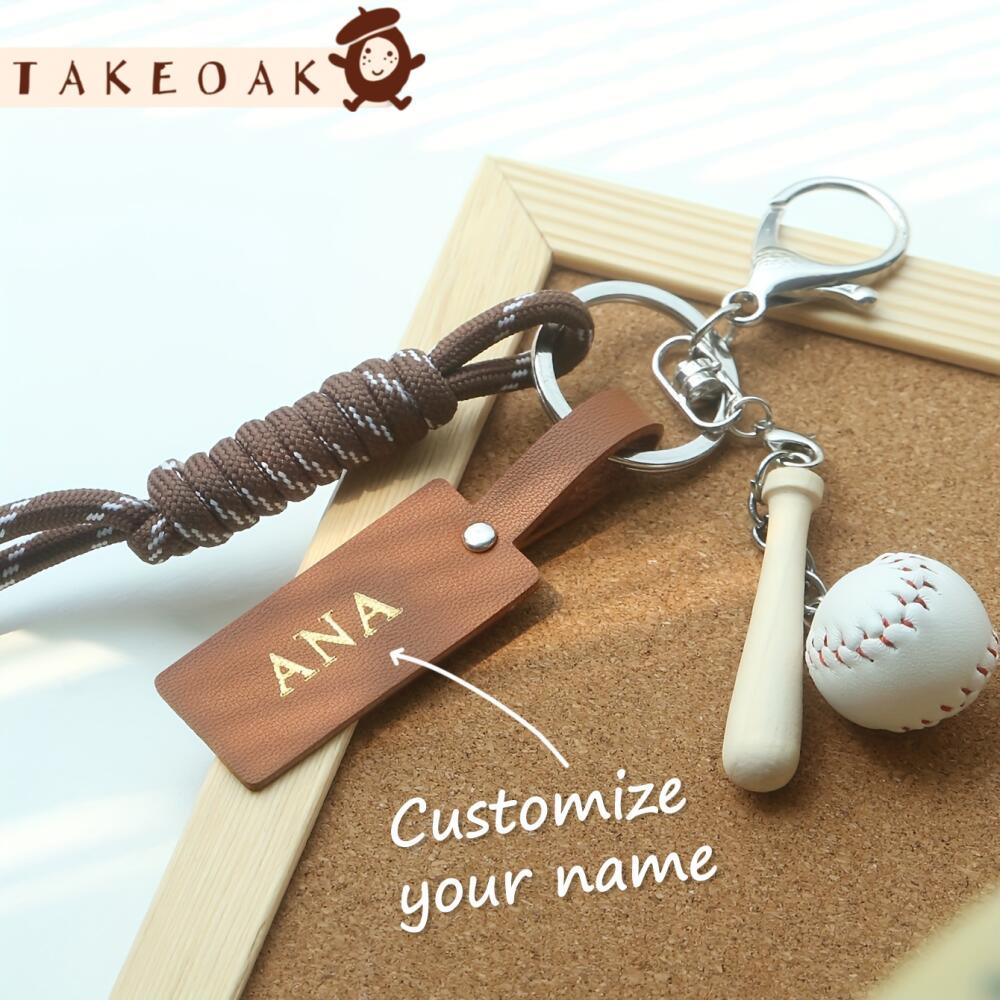 Monogram Keychain Leather - Porte-clés personnalisé sur le thème du