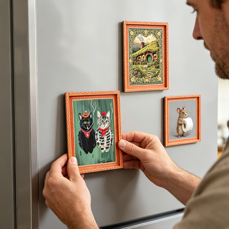 Cadre photo magnétique en bois - Engraved Wood Frame avis et prix