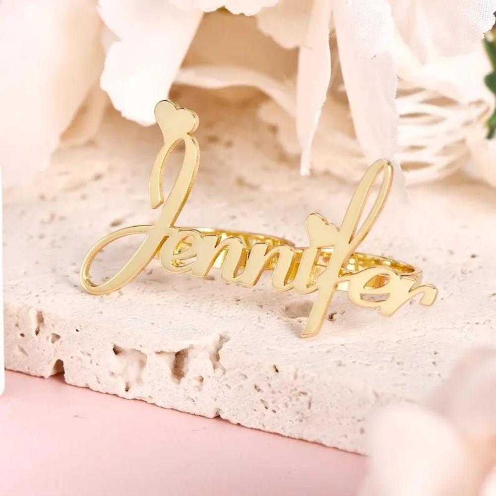 Bague personnalisée LeeChee à  - Initial Ring Custom avis et prix